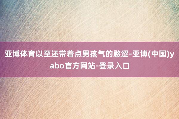 亚博体育以至还带着点男孩气的憨涩-亚博(中国)yabo官方网站-登录入口