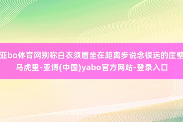 亚bo体育网别称白衣须眉坐在距离步说念很远的崖壁马虎里-亚博(中国)yabo官方网站-登录入口